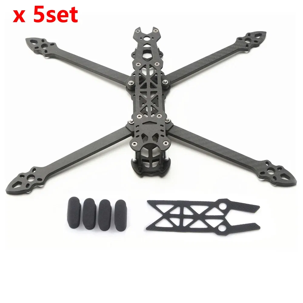 Color: Burgundy - Mark4 7inch 295mm with 5mm Arm Quadcopter Frame kit 3K Carbon Fiber 7'' for FPV Racing Drone Quadcopter Freestyle DIY parts