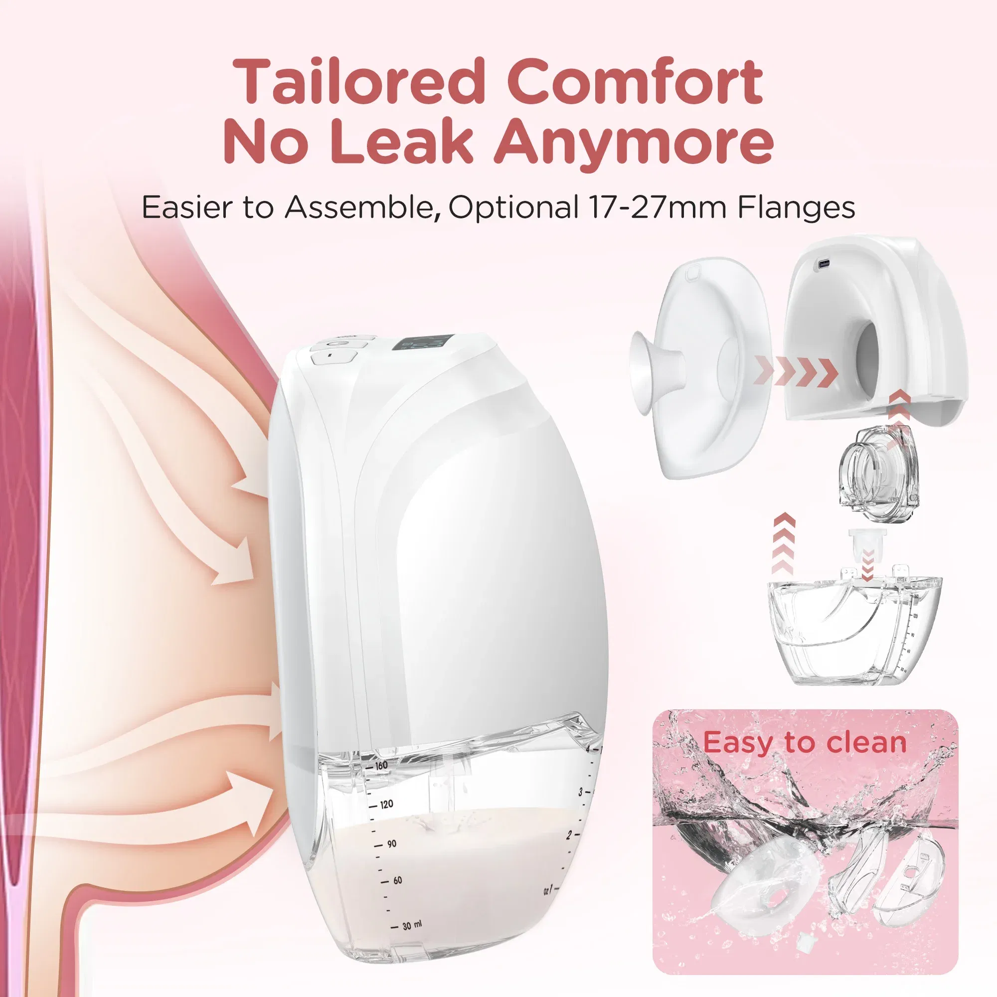 Color: green - Hands Free Breast Pump Electric Wearable Breast Pump 3 Modes & 12 Levels Portable Wireless Breast Pump Low Noise Breastfeeding