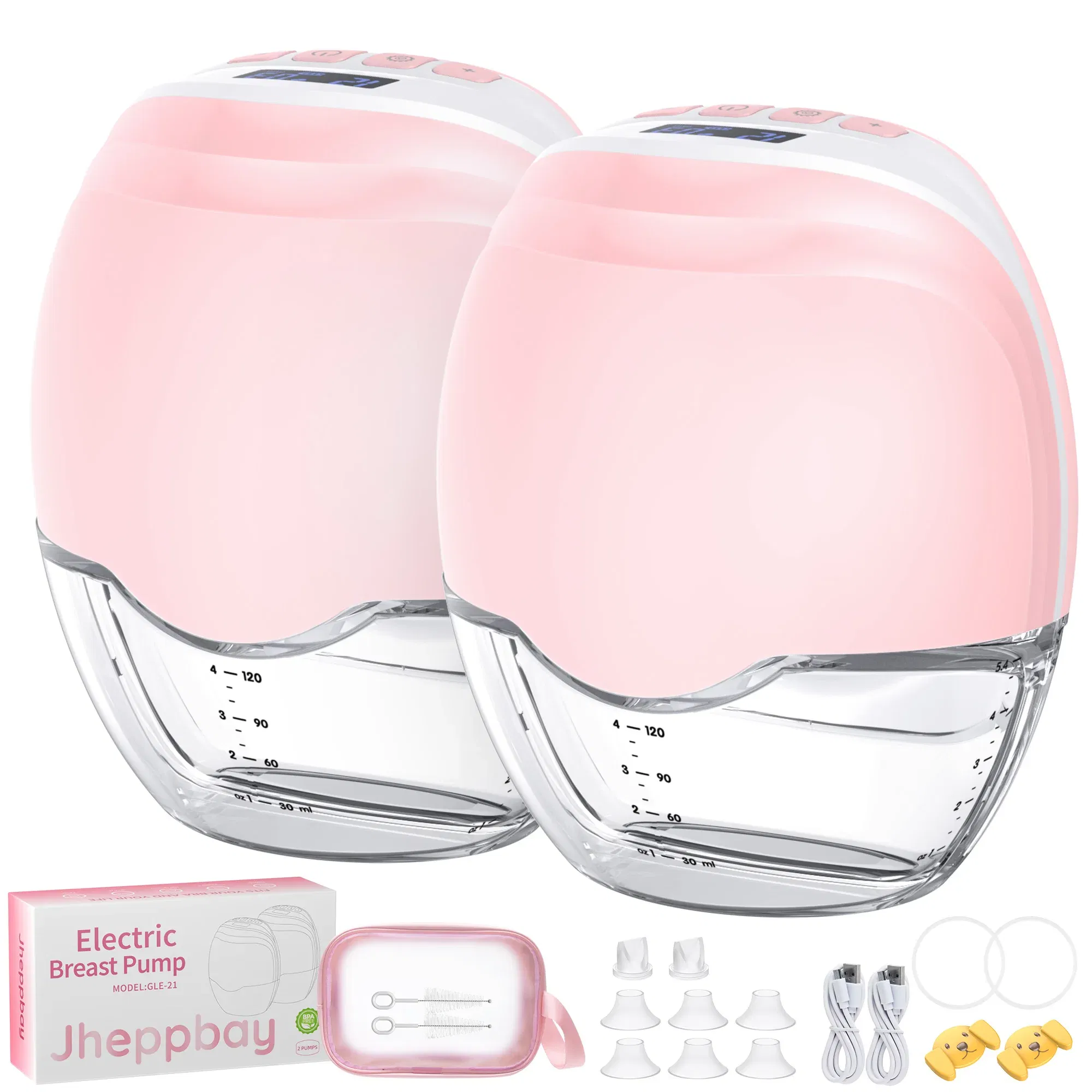 Color: green - Hands Free Breast Pump Electric Wearable Breast Pump 3 Modes & 12 Levels Portable Wireless Breast Pump Low Noise Breastfeeding