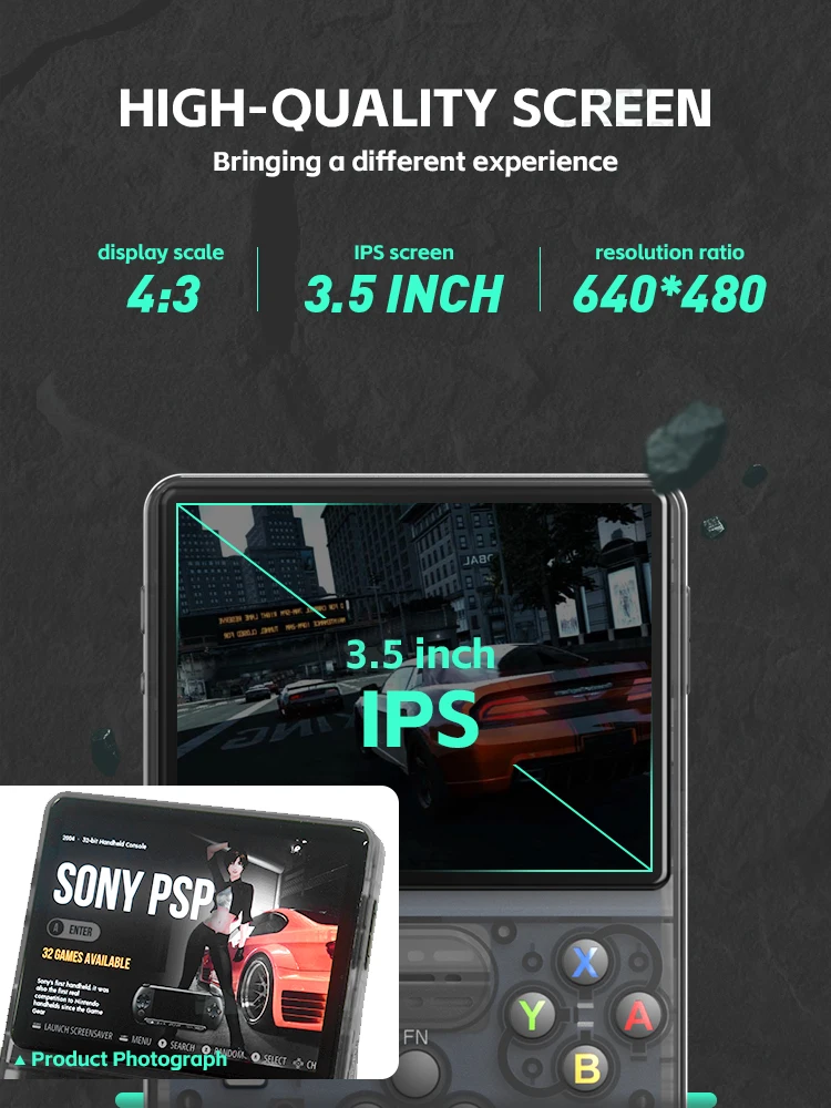 Color: PURPLE - Data Frog R36S Retro Handheld Video Game Console Linux System 3.5 Inch IPS Screen R35S Plus Portable Pocket Video Player