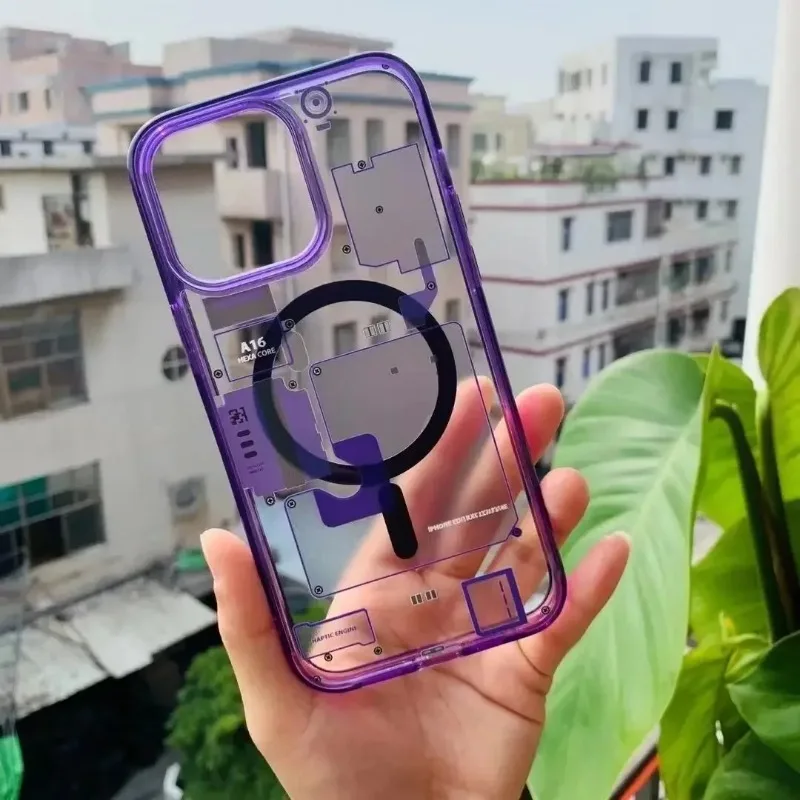 Material: Cotton Fabric, Color: Blue - FOR 2024 Original Technology Phone Case For IPhone 15 14 13 12 Pro Max Plus Magnetic Wireless Charging High Quality Bumpers