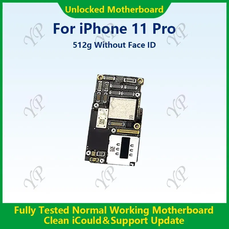 Color: Silver, Ships From: CHINA - Top Fully Tested Authentic Motherboard For iPhone 11 Pro Max 64g/256g Unlocked Mainboard With Face ID Cleaned iCloud Fast