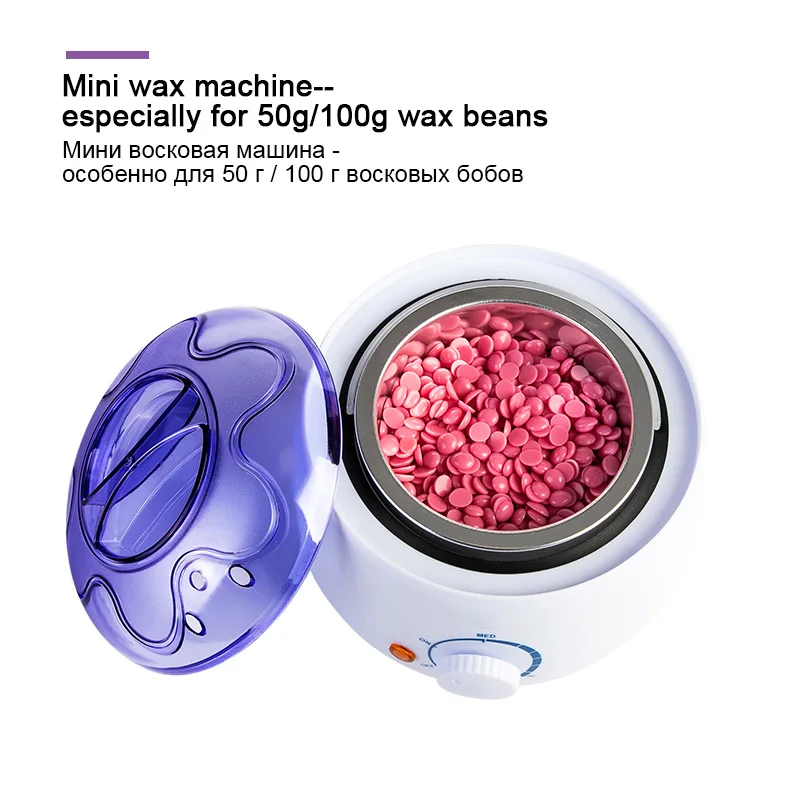 Color: Brown - 200ml Wax Heater Hard Wax Bean Heating Wax Machine Hair Removal Paraffin Heater Depilatory Epilator Wax-melt Pot For Wax Bean