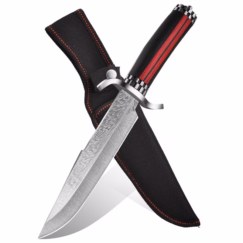 1pc Multi-Functional Outdoor Knife – Men’s Wilderness Survival Knife with Anti-Slip Handle and Knife Cover