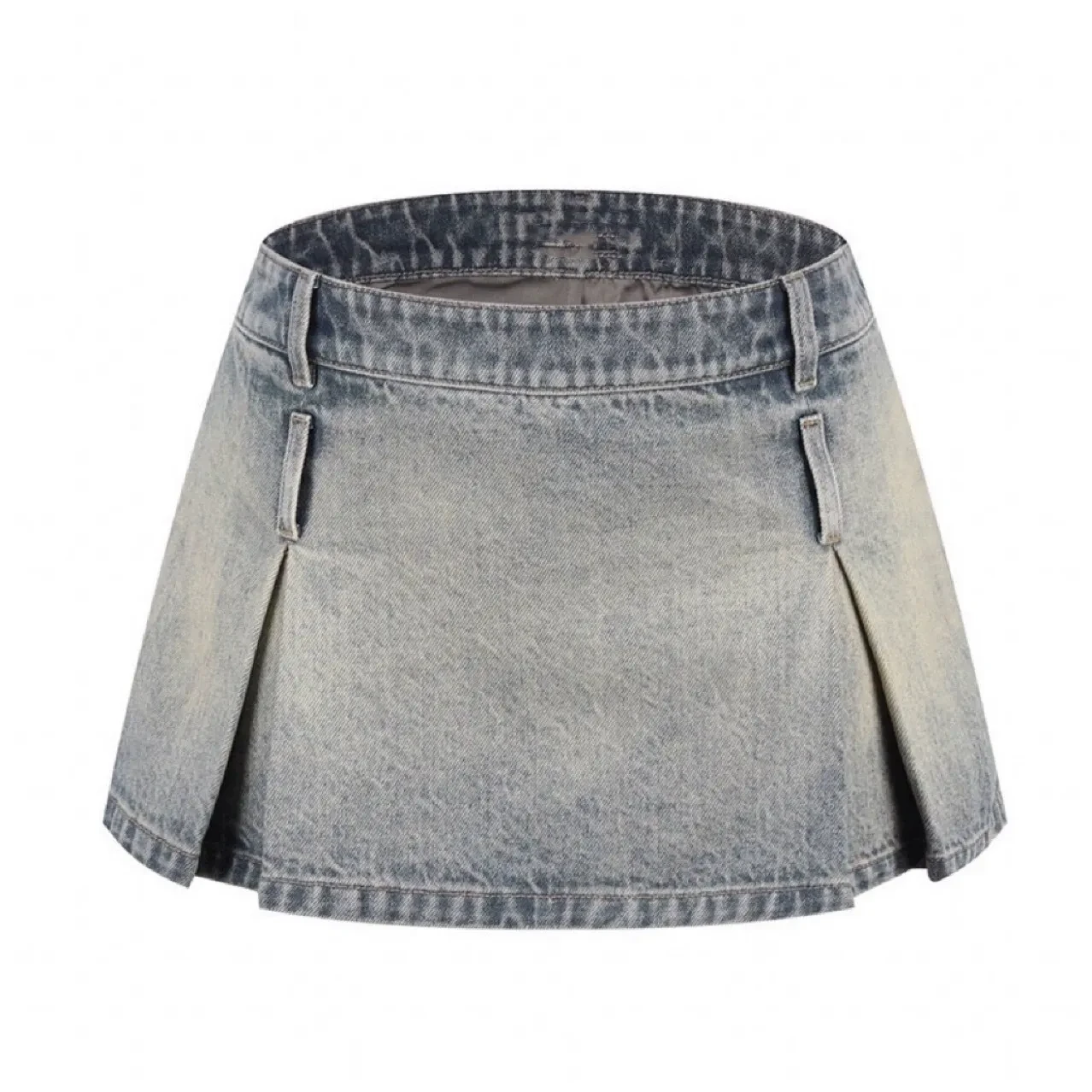 A Line Denim Skirt