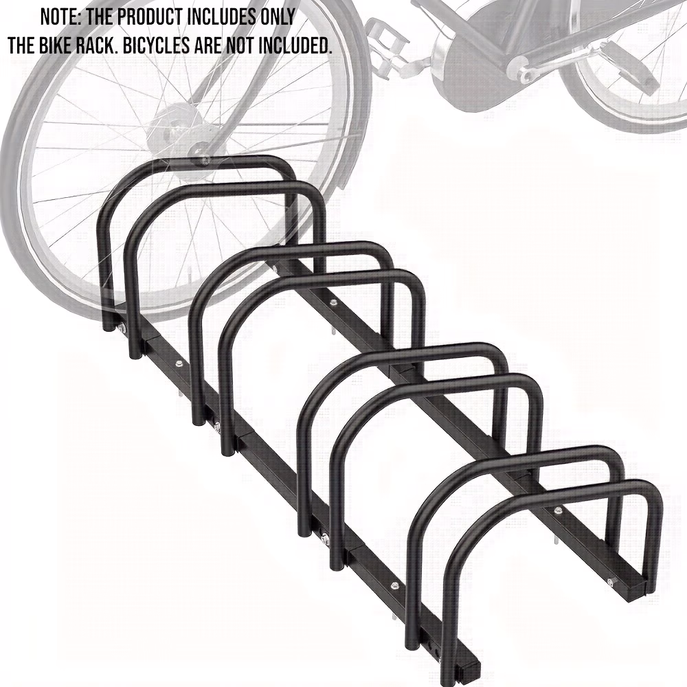 Heavy-Duty 4-Bike Floor Bike Rack Stand – Carbon Steel Bike Storage Organizer with Adjustable Height and Wide Base