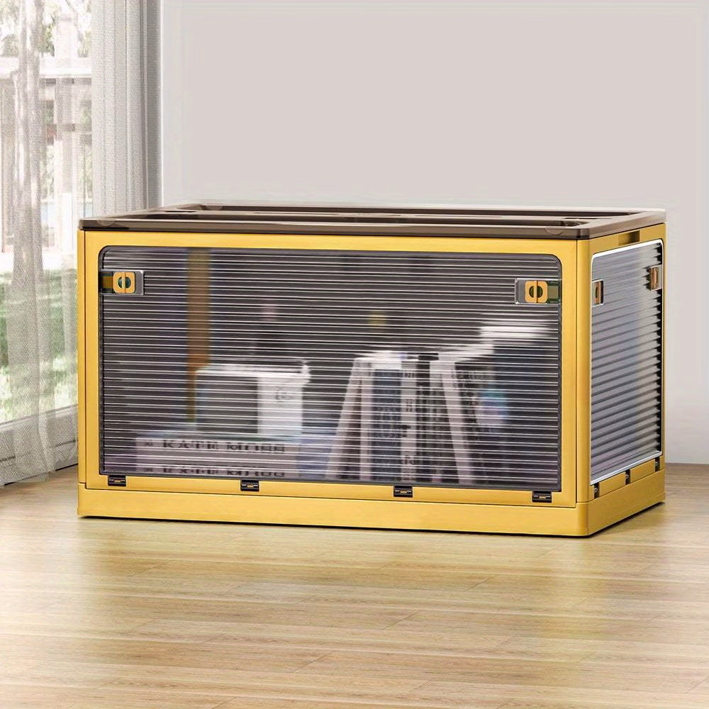 Storage Box Container Foldable Stackable 5 Sides Open Transparent 115L – Large, Versatile Storage Solution for Home Organization