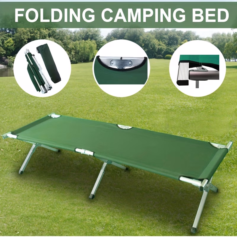 Portable Foldable Bed Stretcher – Lightweight Camping Bed with Carry Bag
