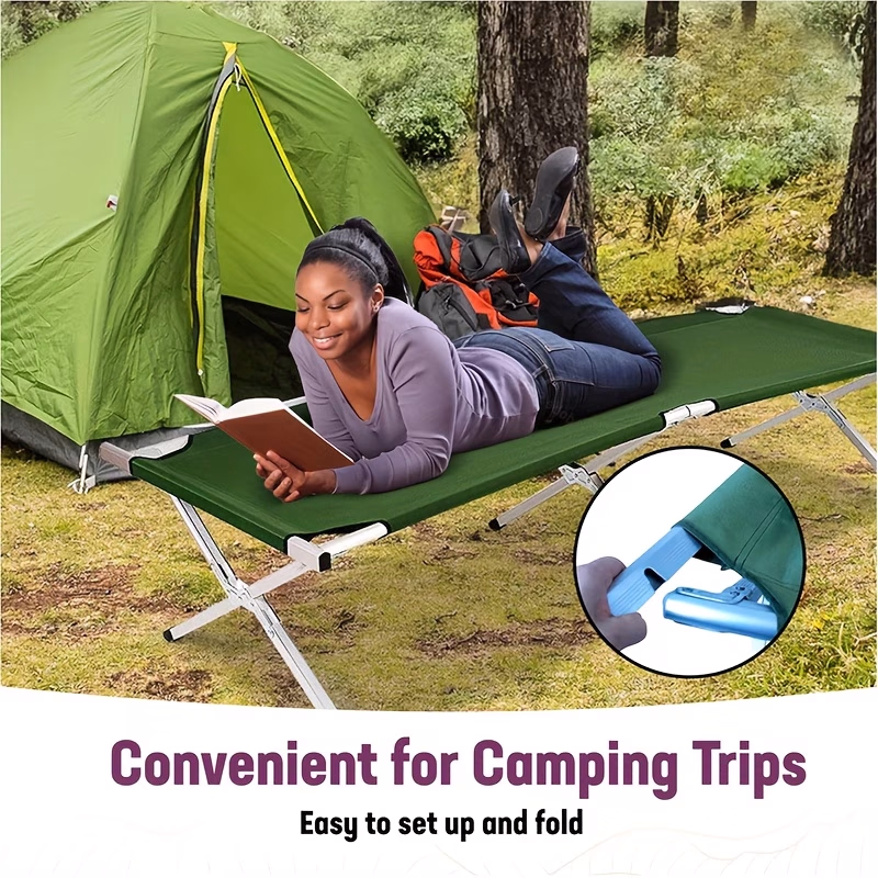 Portable Foldable Bed Stretcher – Lightweight Camping Bed with Carry Bag