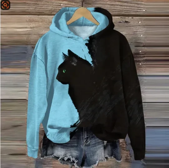 Black Blue Hoodie