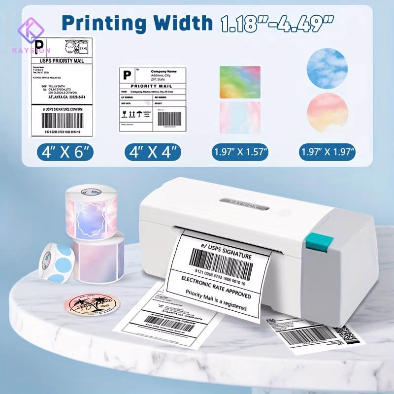 K45 Wireless Thermal Label Printer for Small Business – Wireless Connectivity, Easy Smartphone/Tablet Printing, Ideal for Shipping, Barcodes, Address Labels & DIY Projects