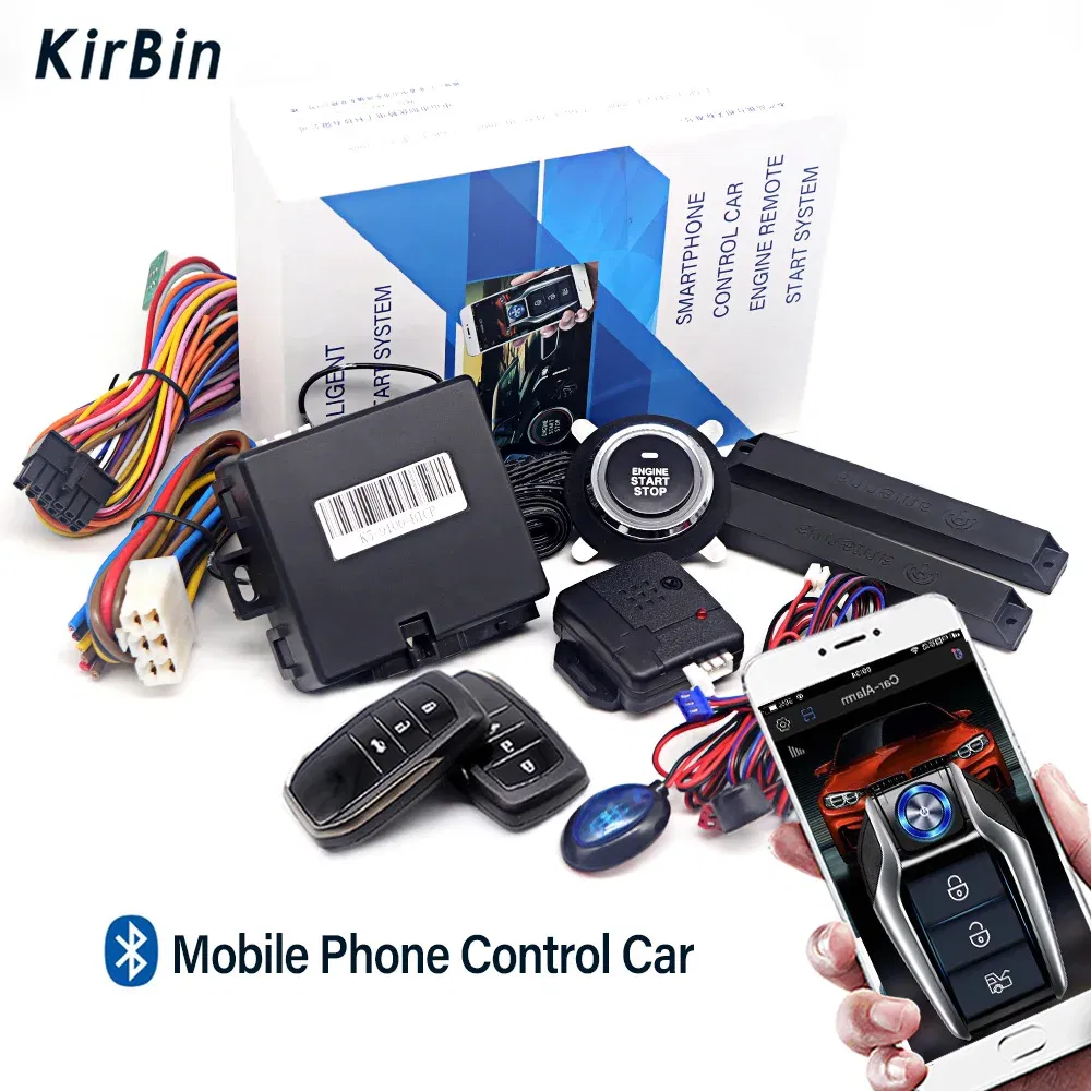 Color: Blue - Car Intelligent Security Protection Universal Auto Start Stop System Remote Control Engine Ignition Kit Keyless Entry Autostart