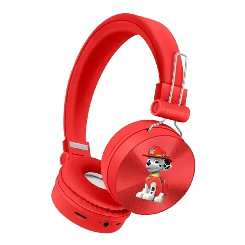 Color: Orange - Paw Cartoon Patrols Chase Skye 5.0 Bluetooth Headset Folding Series Wireless Sports Wireless Headset Cartoon Earphones Gift