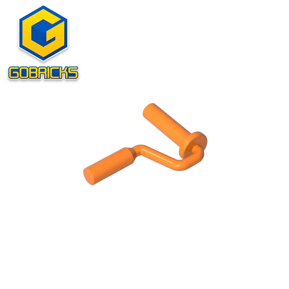 Color: Silver - Gobricks GDS-90263 Equipment Paint Roller Brush Handle Edge On Handle compatible with lego 12885 Assembles Building Blocks