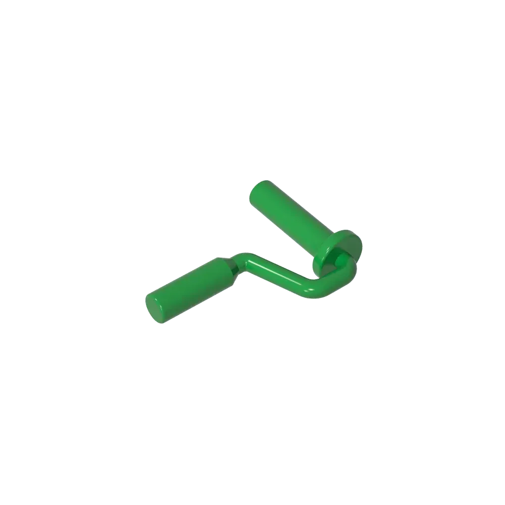 Color: Silver - Gobricks GDS-90263 Equipment Paint Roller Brush Handle Edge On Handle compatible with lego 12885 Assembles Building Blocks