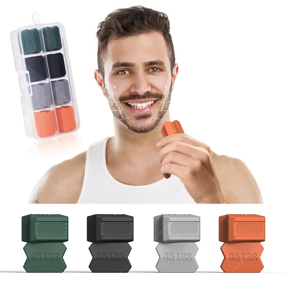Color: Sky blue - JawLine Exerciser Ball Facial Jaw Muscle Toner Trainin Jawline Gum Exercises Face Chin Cheek Lifting double chin eliminator