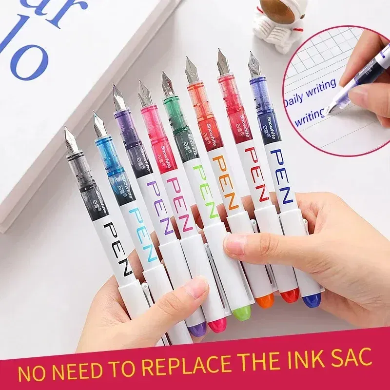 Color: army green - 0.5mm F /0.38mm EF Extra Fine Nib Disposable  Classic Fountain Pens For Writing  For Student Office Painting & Creative Projects