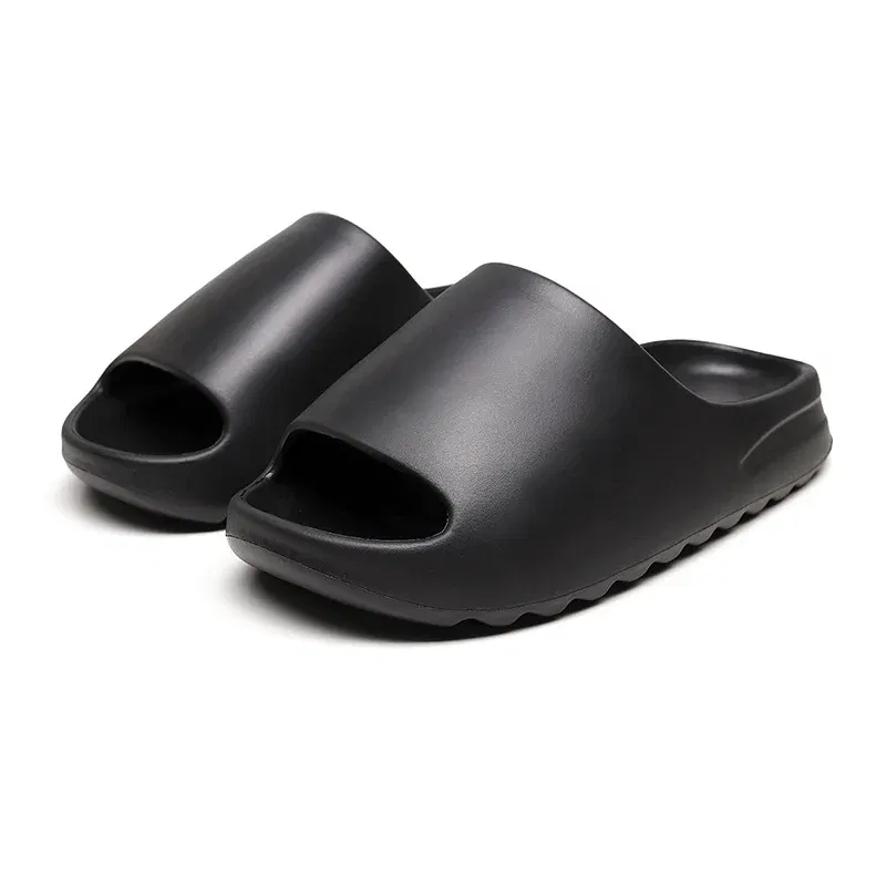 Color: SKY BLUE, Shoe Size: 44-45, Ships From: CHINA - Pallene 2025 New Men's Slippers Thick-sole Comfortable Men Sandals Non-slip Soft Sole Bathroom Slides Concise Light Men Slides