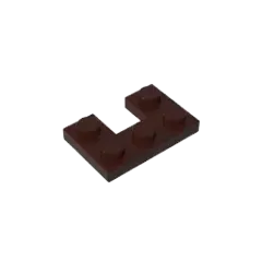 Color: Red - Gobricks GDS-90178 Plate 2 x 3 with 1 x 1 Cutout compatible with lego 73831 Assembles Building Blocks children's toys