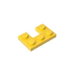 Color: Red - Gobricks GDS-90178 Plate 2 x 3 with 1 x 1 Cutout compatible with lego 73831 Assembles Building Blocks children's toys