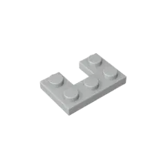 Color: Red - Gobricks GDS-90178 Plate 2 x 3 with 1 x 1 Cutout compatible with lego 73831 Assembles Building Blocks children's toys