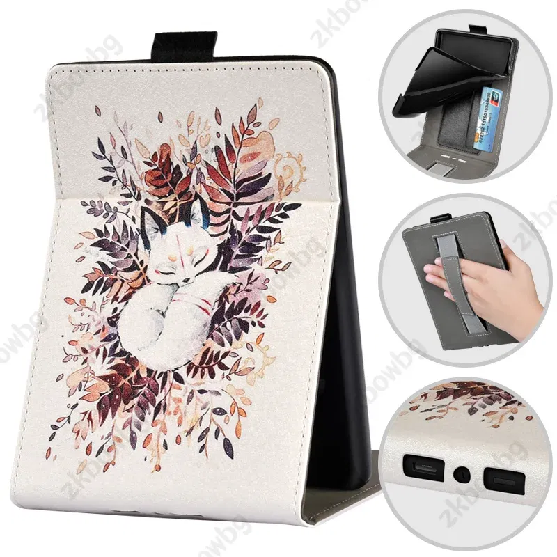 Color: PURPLE, Size: Sixteen - Cute Smart Case for 6.8' 6'' Kindle Paperwhite Signature 11th Generation Edition 12th 2024 7'' 7th 10th 6th M2L4EK RS23CV Cover