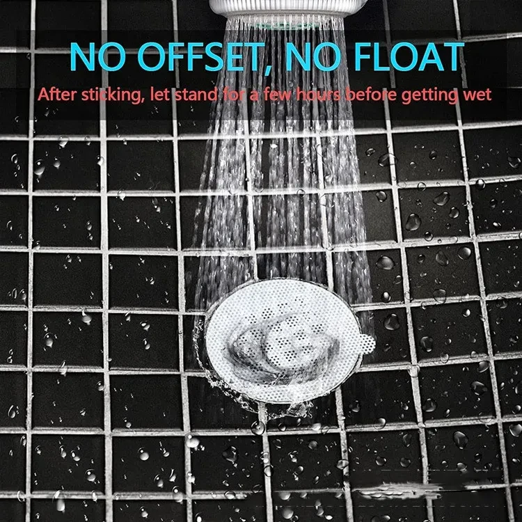 Shower Drain Hair Catcher Mesh Stickers