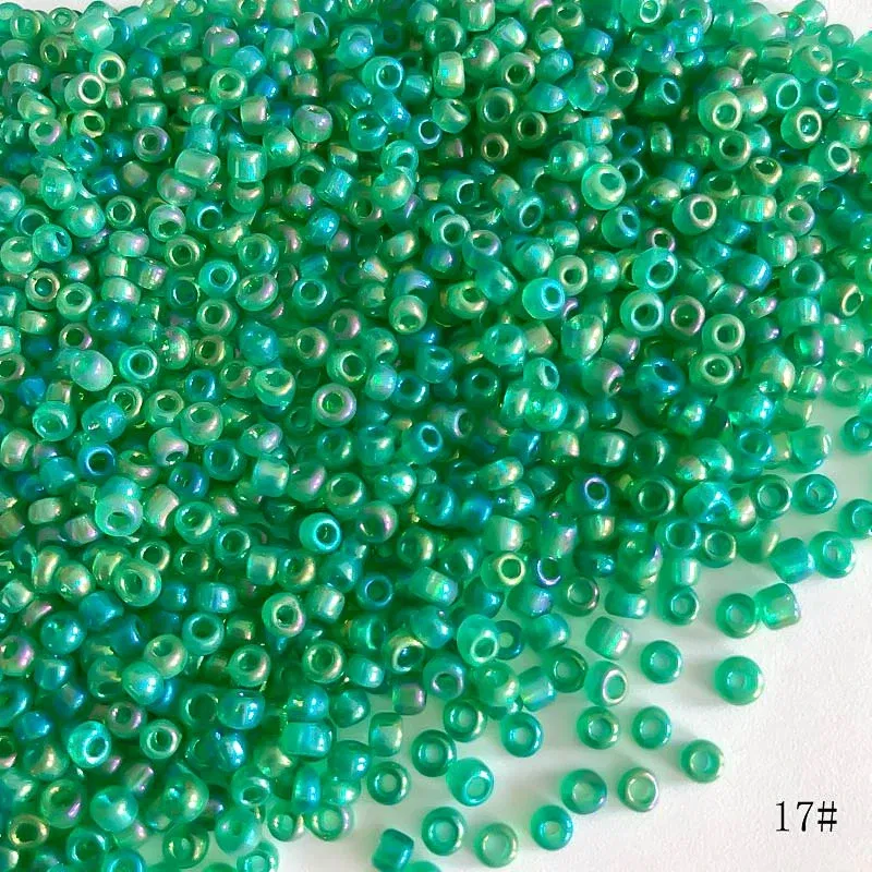 Color: Beige, Item Diameter: 3mm - 2mm 3mm 4mm Glass Seed Loose Beads Small Charms DIY Craft Bracelet Beads for Jewelry Making Supplies Necklace Accessories