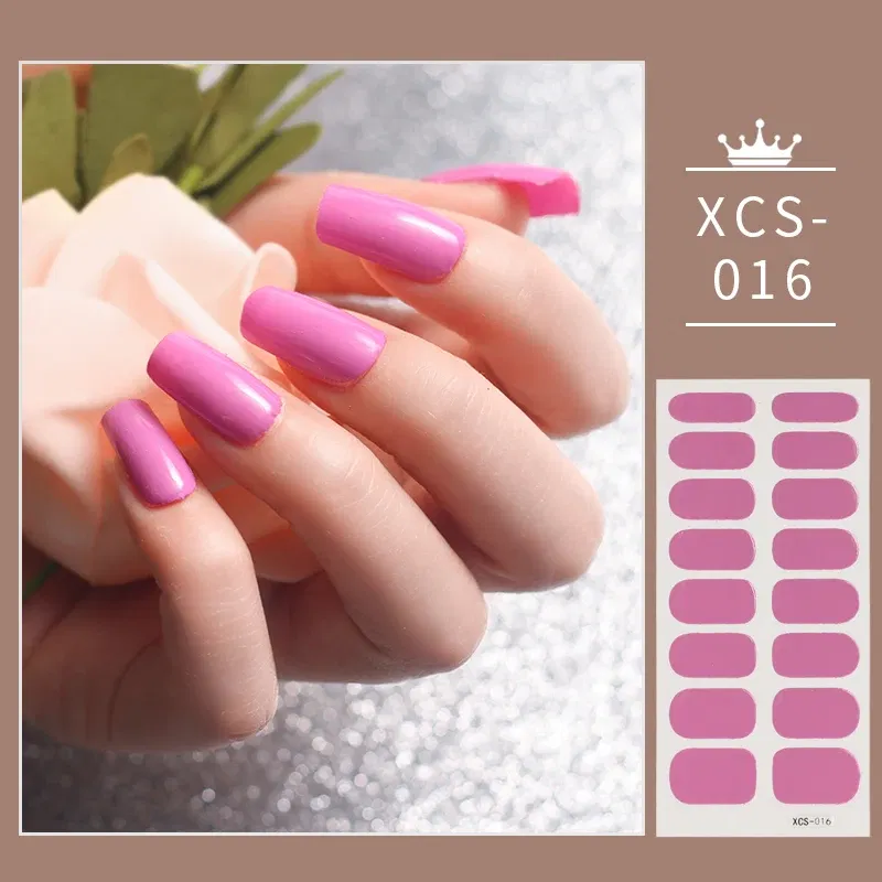 Color: Jungle Green - Rose Red Shiny Twinkle Full Cover Nail Stickers Sticker For Nails Self Adhesive Nail Sticker Fashion Nail Stickers Beauty