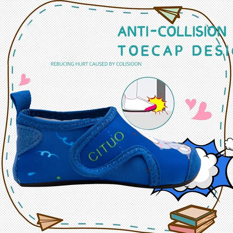 Children Beach Shoes Water Socks Boys And Girls Home Shoes Baby Indoor Socks Cartoon Unicorn Kids Slippers