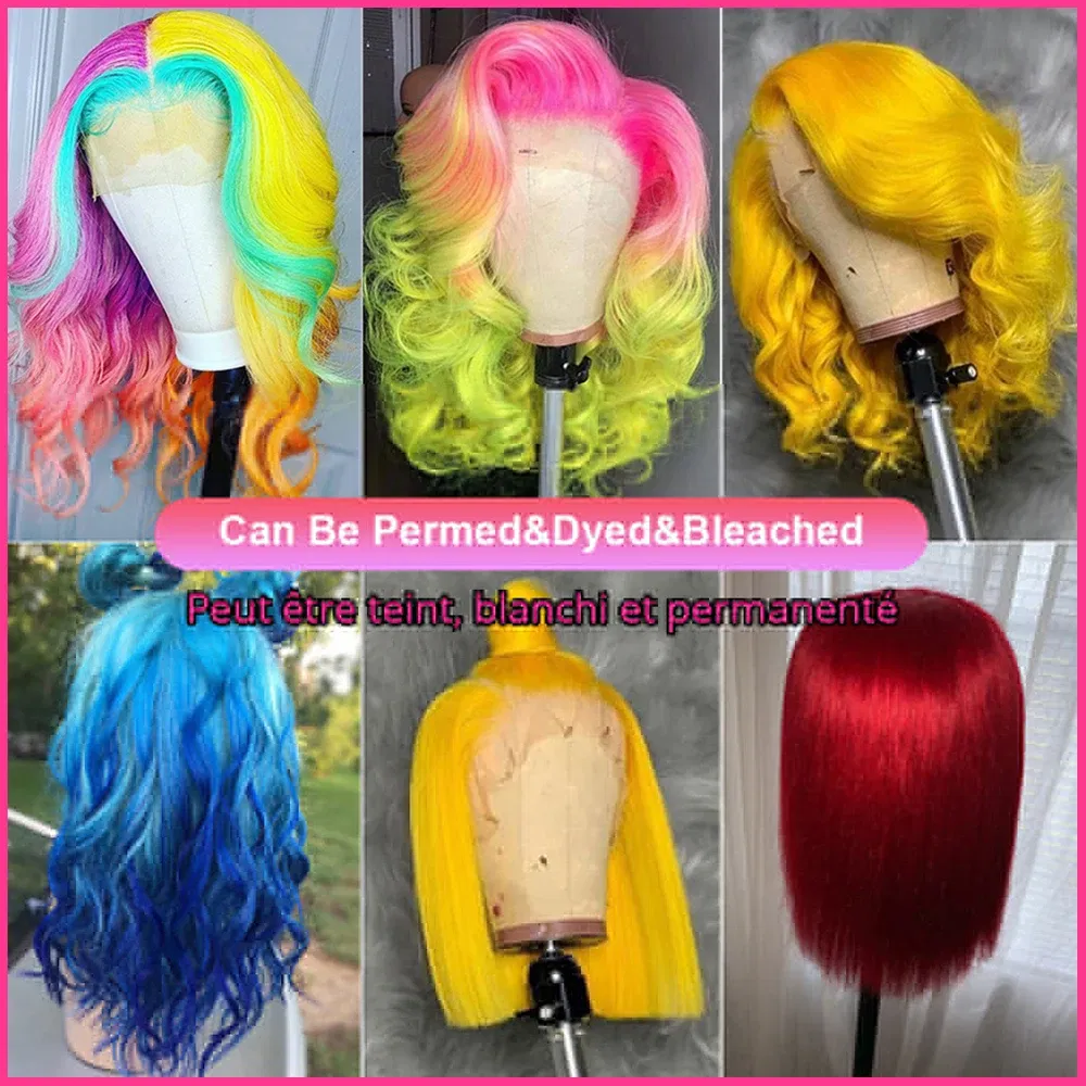 Hair Color: F2/33, Ships From: CHINA, Stretched Length: 8inches - 180% Short Bob Wig Lace Front Human Hair Wigs For Women Human Hair Bone Straight Human Hair Wig Transparent Lace Frontal Wig
