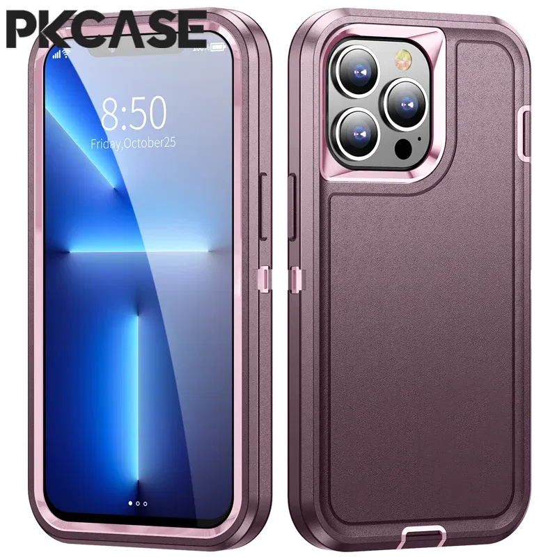 Color: Gold, Material: EVA - PKCASE Shockproof Case For iPhone 13 Mini 12 11 Pro Max 6 7 8 Plus Bracket Protective Cover For iPhone X XS XR SE 2020 2022
