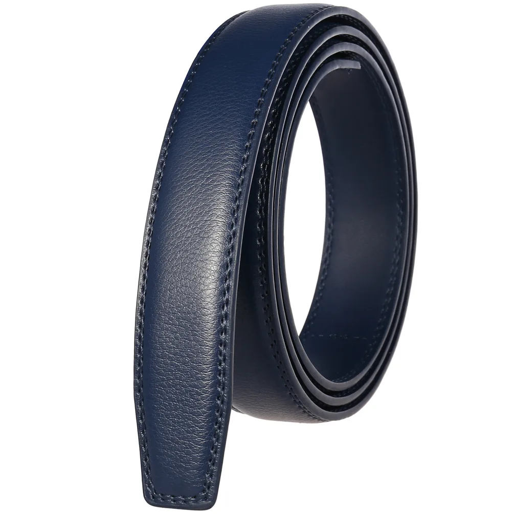 Color: army green, Belt Length: 120cm - 90-130cm Brand No Buckle 3.0cm Wide Genuine Leather Automatic Belt Body Strap Without Buckle Belts Men Good Quality No Holes