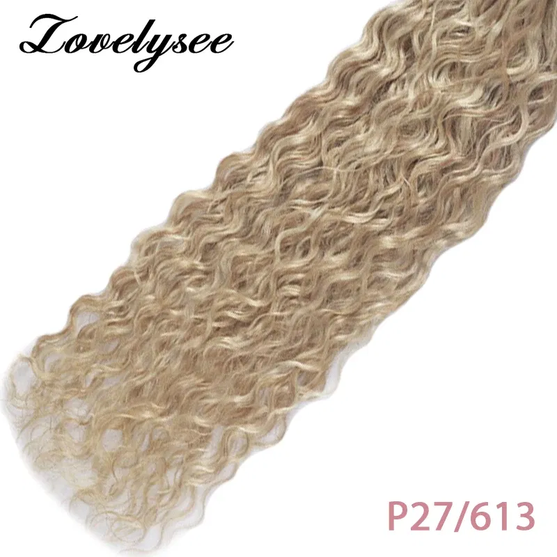 Color: P27/613 #, Length: 22 inches, Items per Package: 40 pcs - Water Wave Tape in Human Hair Extensions 2g/pcs Dark Brown Real Human Hair Adhesive Invisible Keratin Hair Extensions for Women