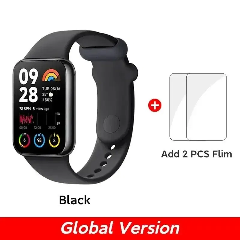 Color: Bright Yellow, Ships From: CHINA - New! Band 8 Pro Global Version Smart Wristband1.74" Color Square AMOLED GNSS Blood Oxygen Heart Rate Monitor Bluetooth 5.3