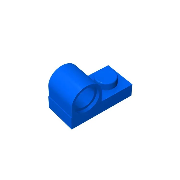 Color: wood - Gobricks GDS-811 Plate, Modified 1 x 2 with Pin Hole on Top compatible with lego 11458 pieces of children's DIY
