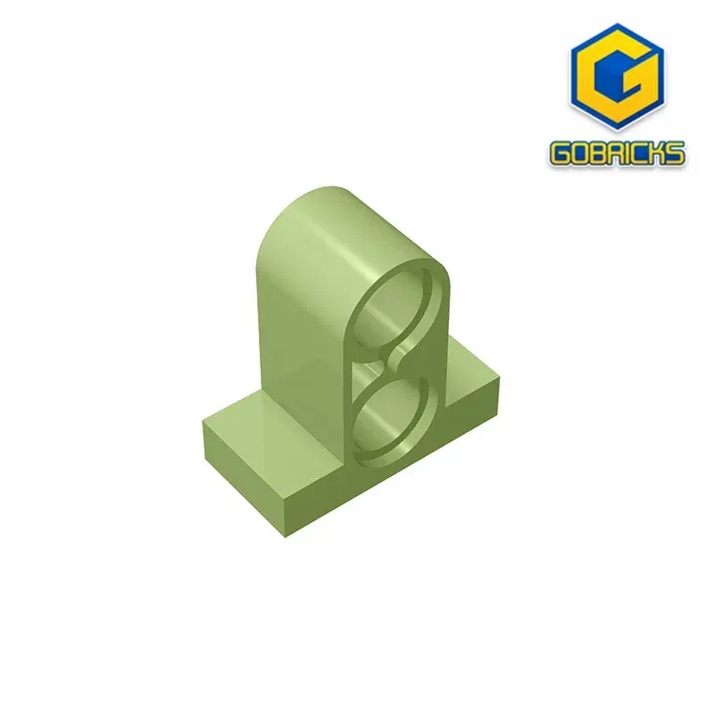 Color: VIOLET/?«?—?…° - Gobricks GDS-937 Technical, Pin Connector Plate 1x2x1 2/3 with 2 Holes  compatible with lego 32530 Educational Building Blocks