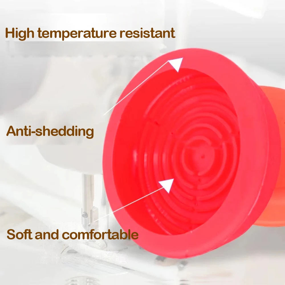 Color: Red - Computer Lockstitch Machine Parts  Knee Pad Plate ASM  Silicone Knee Brace Cover  Knee Pad Plate Cover Sewing Tool Assistant