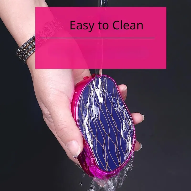 Color: Blue - Hot Crystal Physical Hair Removal Eraser Glass Hair Remover Painless Epilator Easy Cleaning Reusable Body Care Depilation Tool