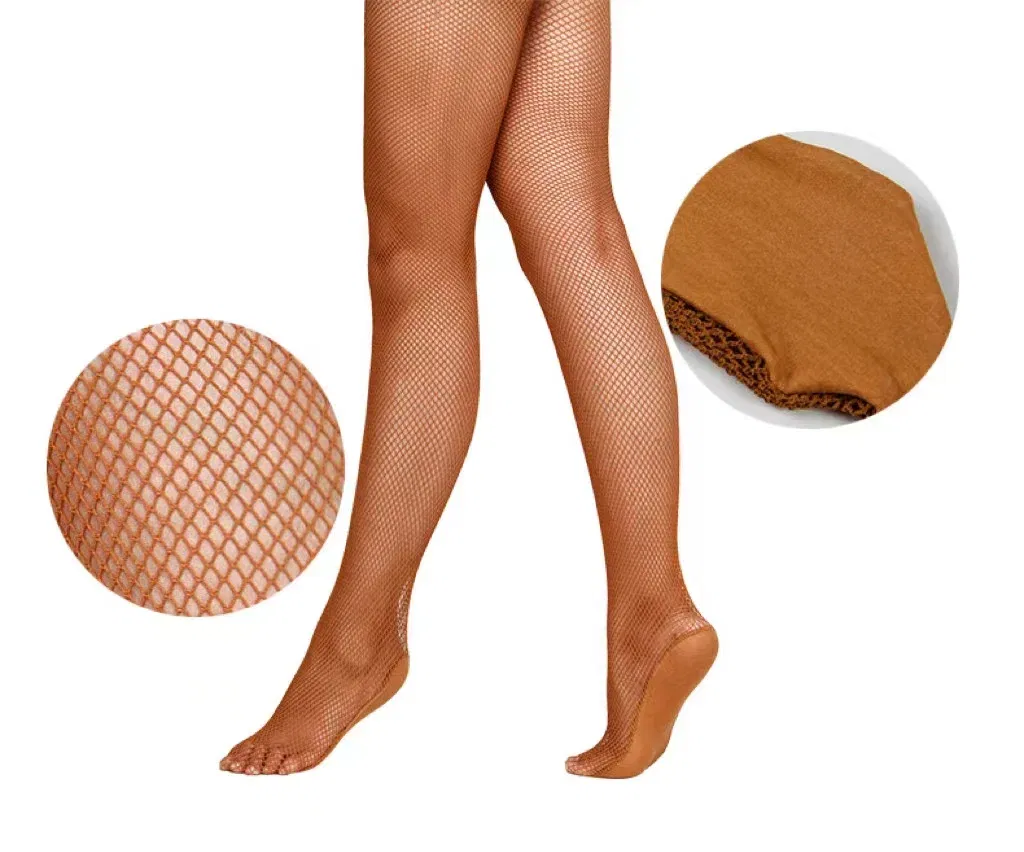 Color: Blue, Size: M - Professional Hard Mesh Tights Latin Dance Fishnet Stockings Competition Special Pantyhose Sole Non Slip Bone Line Oxford Socks