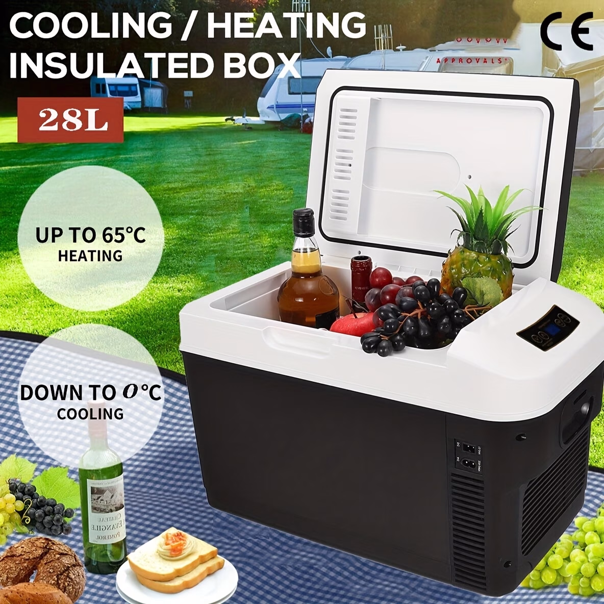 Mini Fridge Cooler & Warmer – Portable Refrigerator Freezer for Camping and Car Use