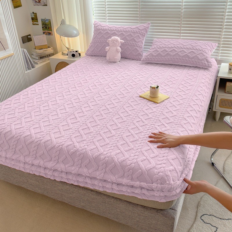 Solid Color Taffeta Mattress Cover