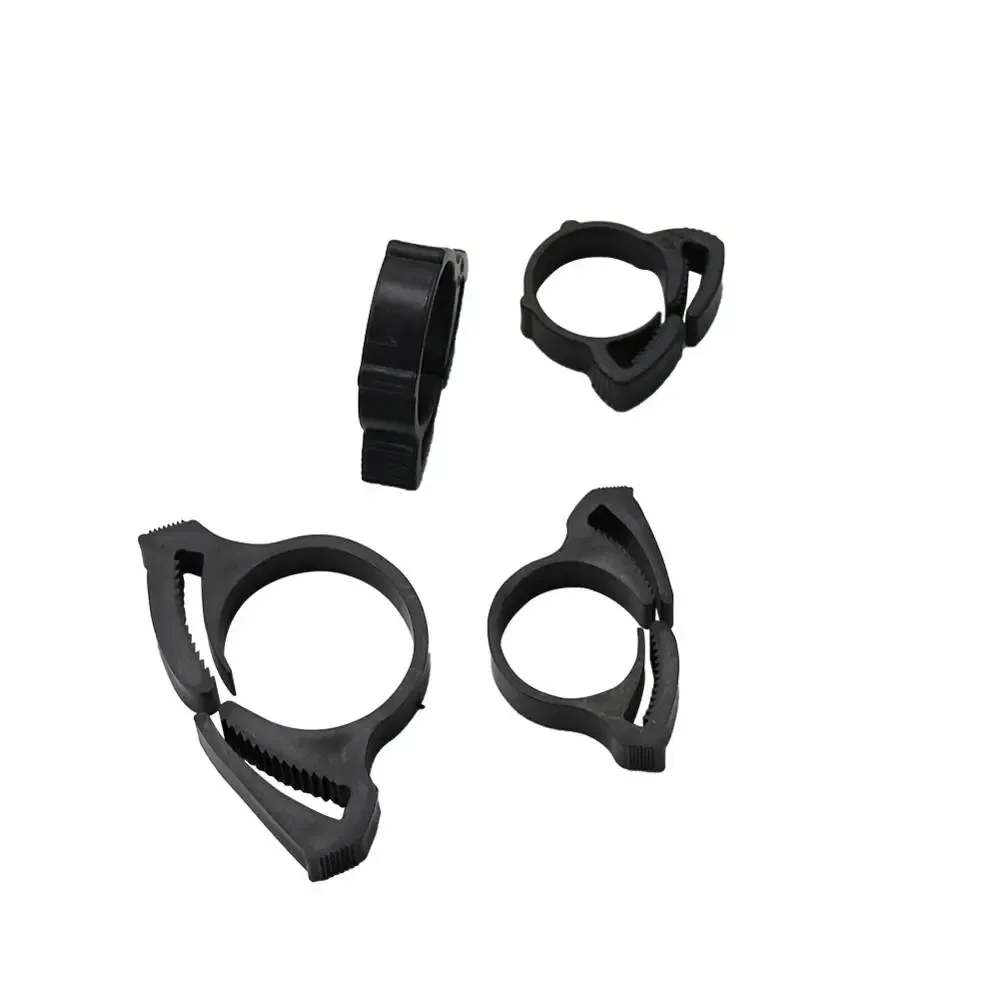 Size: 4 inches - 5 Pcs DN16 DN17 DN20 DN25 Pipe Tightening Clamps Plumbing Irrigation Tube Hose Fastening Buckles Home Improvement Fixed Clips
