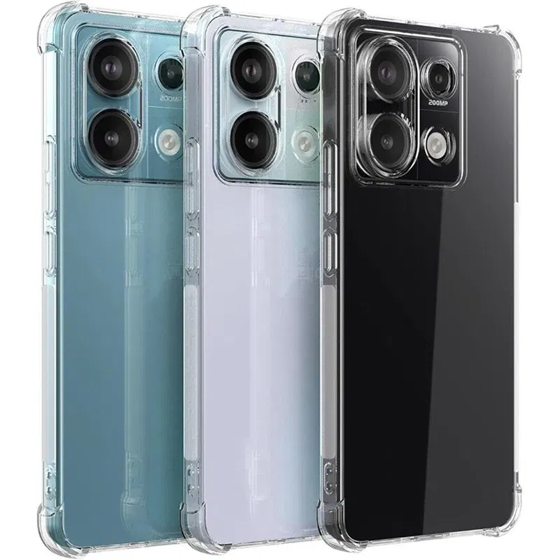 Color: Pink - Luxury Clear Shockproof Case For Xiaomi Redmi Note 13 12 11 Pro Plus Phone Cover on Redmi Note 10 9 PRO MAX 10S 9S Back Cover