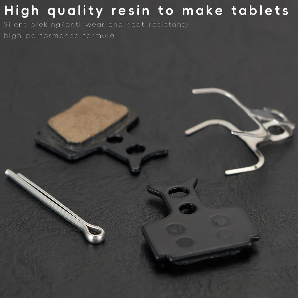 Color: Yellow - VXM MTB Bike Cycling Hydraulic Disc Brake Pads Resin semi-metallic for SHIMANO AVID HAYES Magura Formula M8020 DB Bicycle Parts