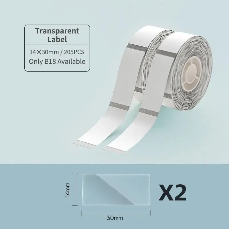 color: black - NIIMBOT B18 Printer label,Tapes for Thermal Transfer Label Printer/Color label ,  for a long time without fading,14x30mm series.