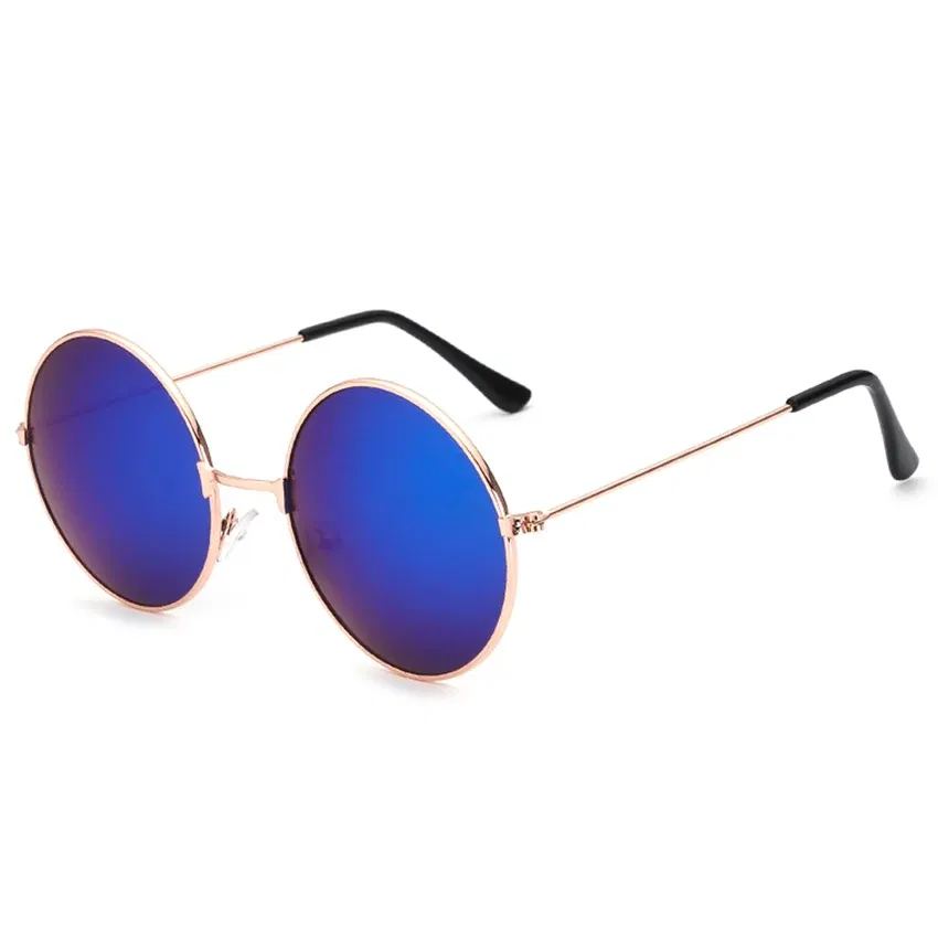 Lenses Color: army green, Frame Color: other - FOENIXSONG Fashion Sunglasses for Women Men  Pilot Round Gradient Mirror Women's Glasses Oculos Lentes Gafas De Sol