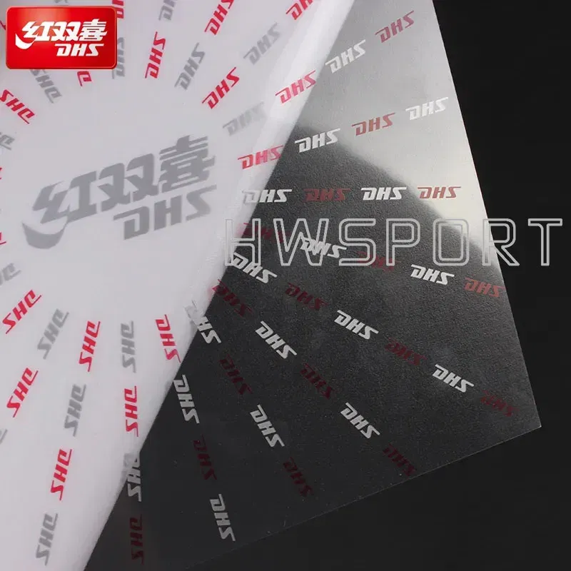 Color: Creamy White - DHS Table Tennis Rubber Protector Film 2 Pcs for Non-sticky Sticky Rubber Ping Pong Accessories