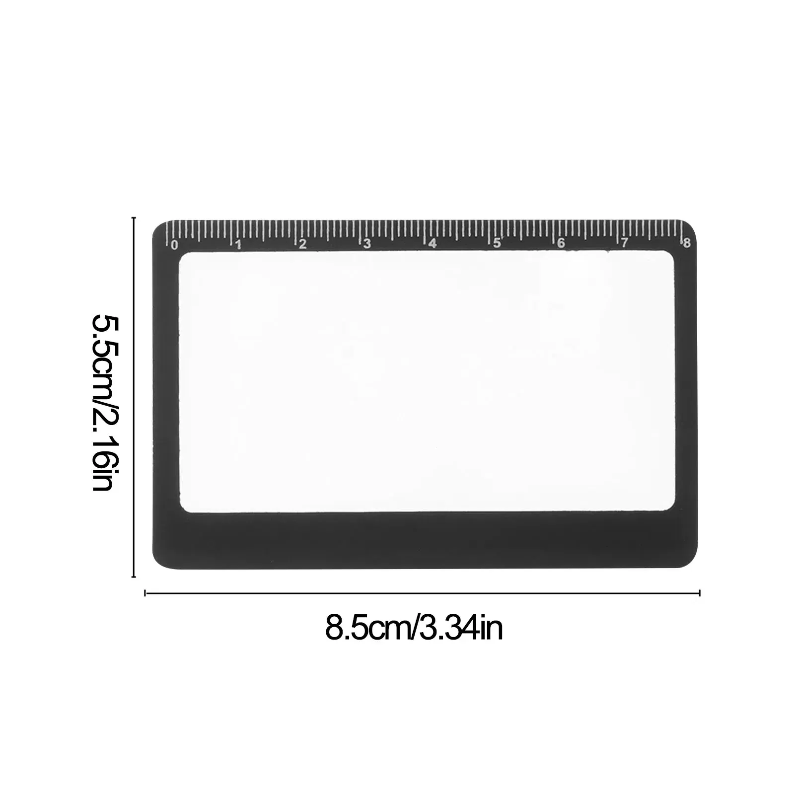 Color: black, Ships From: CHINA - Portable Pocket Magnifier 3X Reading Magnifying Glass With Ruler Ultra-thin Camping Fire Starter Magnifying Glass Solar Igniter