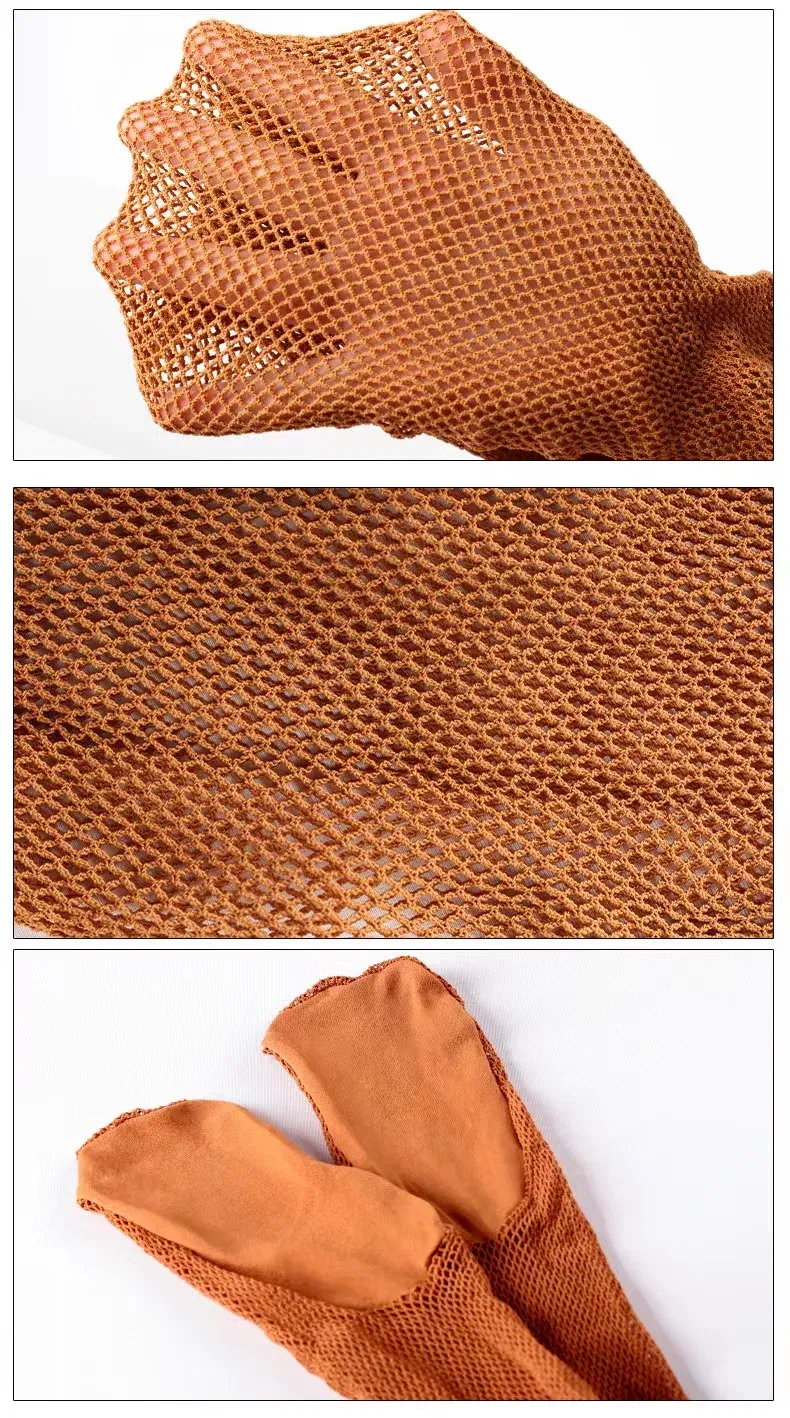Color: Black, Size: L - Professional Hard Mesh Tights Latin Dance Fishnet Stockings Competition Special Pantyhose Sole Non Slip Bone Line Oxford Socks